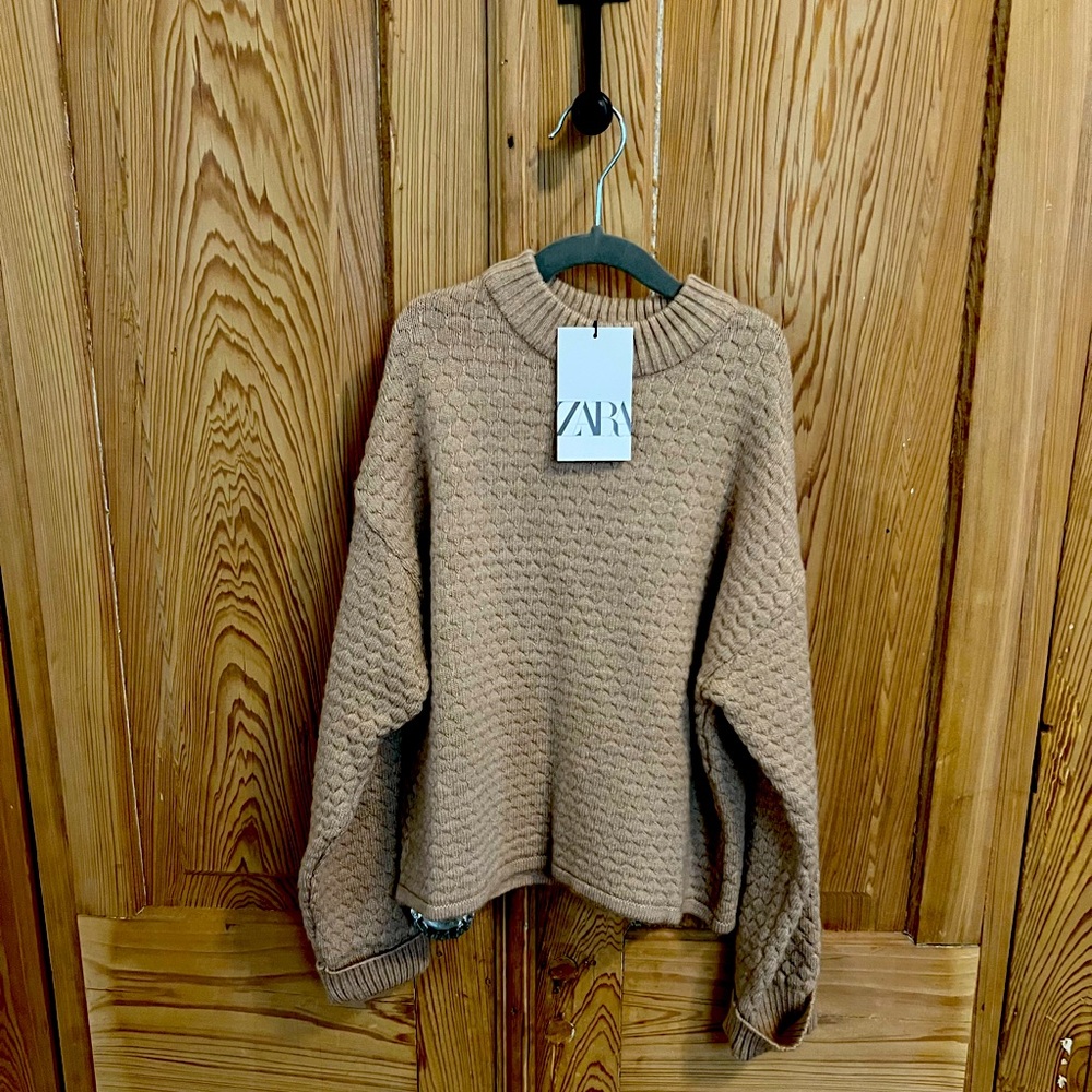 NWT tan Zara sweater